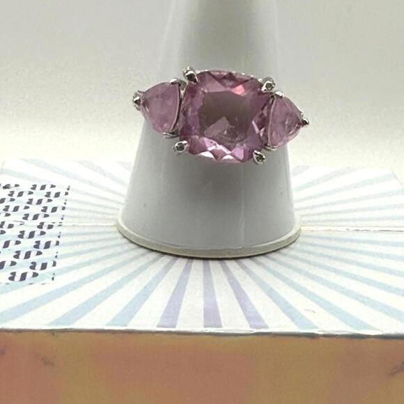 Bomb Party Mental Health Rise Above the Storm light amethyst ring - Size 10 - Picture 3 of 8